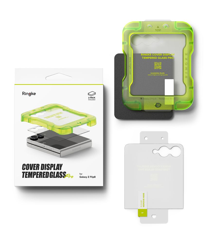 Ringke Cover Display Pro 2 paketų grūdintas stiklas Samsung Galaxy Z Flip 8 -- Samsung Galaxy Z Flip 8