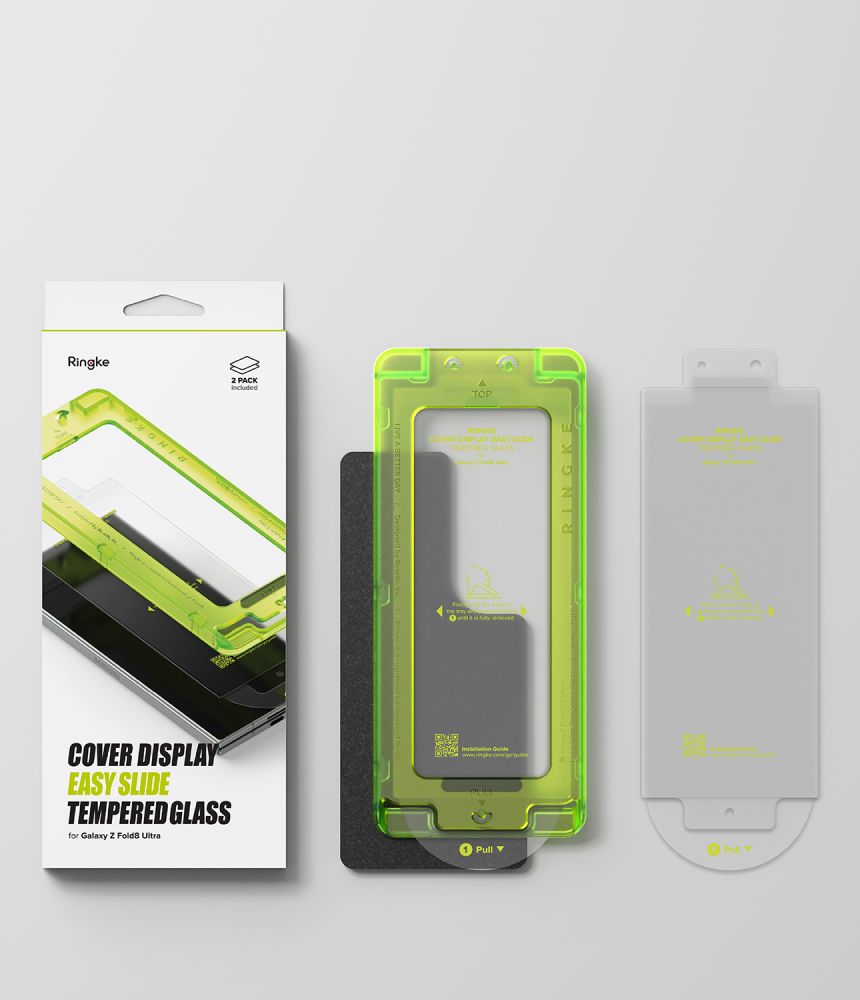 Ringke Cover Display Pro 2 paketų grūdintas stiklas Samsung Galaxy Z Fold 8 Ultra -- Samsung Galaxy Z Fold 8 Ultra