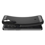 Spigen Rugged Armor dėklas Samsung Galaxy A27 5G - matinis juodas -- Samsung Galaxy A27 5G