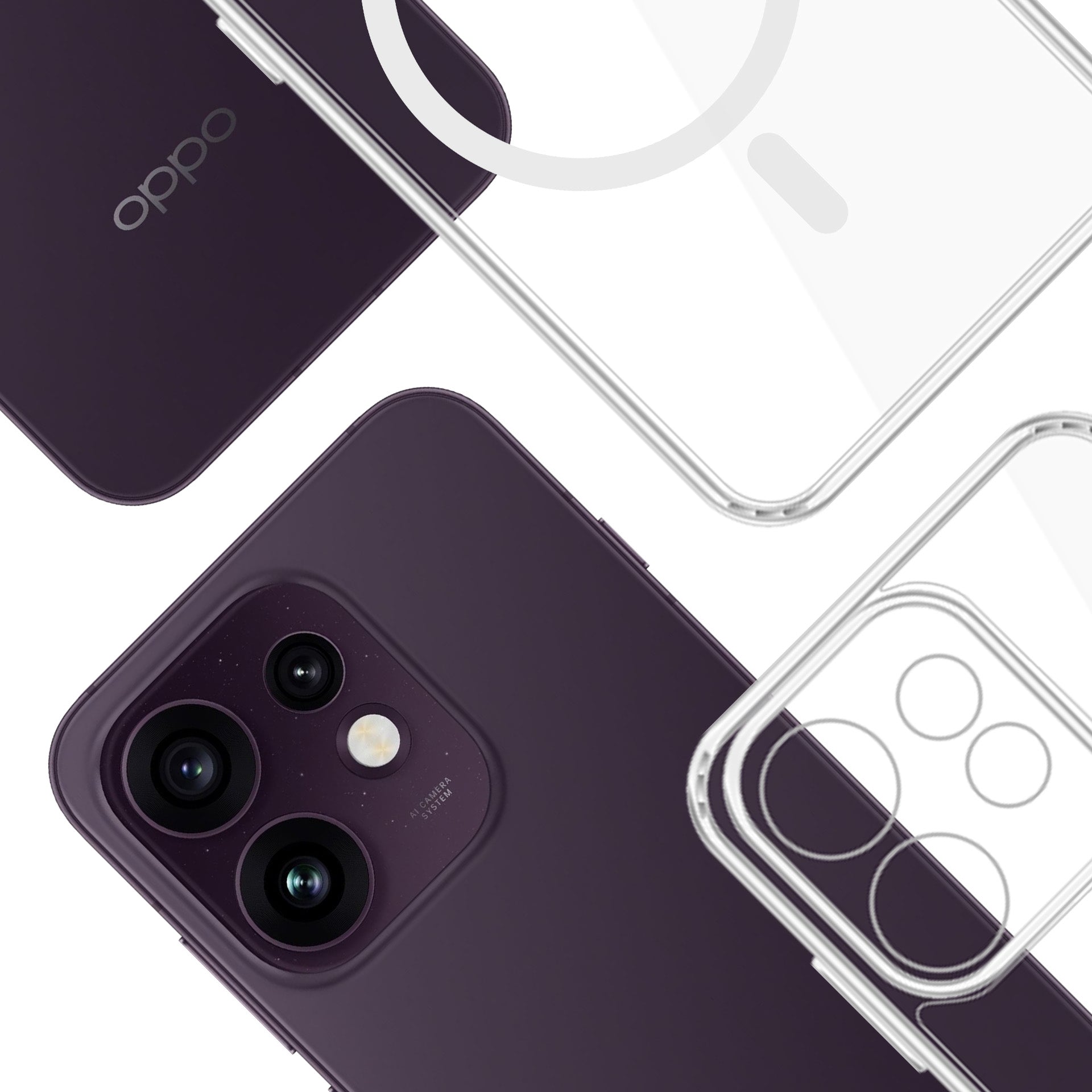 Dėžė 3mk Armor Magcase skirta Oppo Reno 16 F / Reno 16 FS (CPH2859) - skaidri -- Oppo Reno 16 F / Oppo Reno 16 FS
