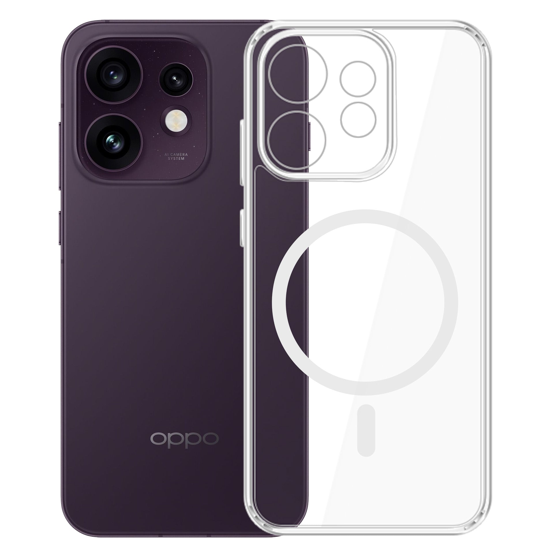 Dėžė 3mk Armor Magcase skirta Oppo Reno 16 F / Reno 16 FS (CPH2859) - skaidri -- Oppo Reno 16 F / Oppo Reno 16 FS