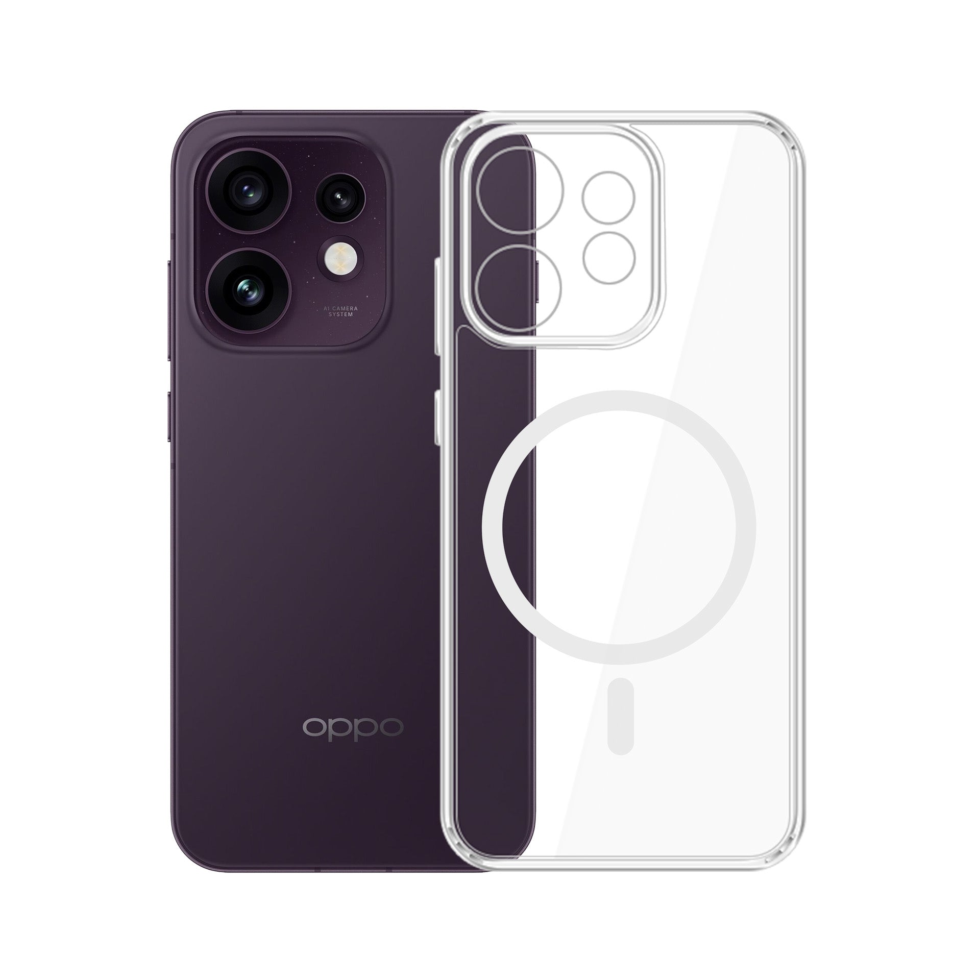 Dėžė 3mk Armor Magcase skirta Oppo Reno 16 F / Reno 16 FS (CPH2859) - skaidri -- Oppo Reno 16 F / Oppo Reno 16 FS