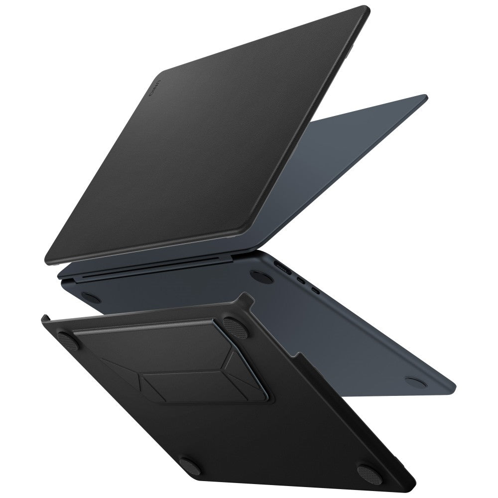 Uniq Lyden Versa dėklas MacBook Air 13" 2022 / 2024 / 2025 / 2026 - Juodas -- MacBook Air 13" 2022/2024/2025/2026