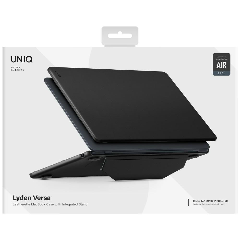 Uniq Lyden Versa dėklas MacBook Air 13" 2022 / 2024 / 2025 / 2026 - Juodas -- MacBook Air 13" 2022/2024/2025/2026