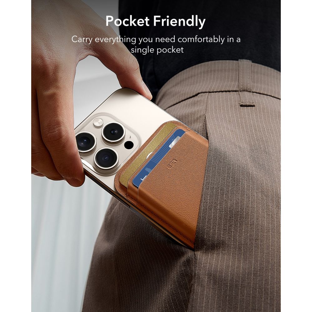 ESR Classic magnetinė piniginė MagSafe telefonui - Ruda -- Uncategorized