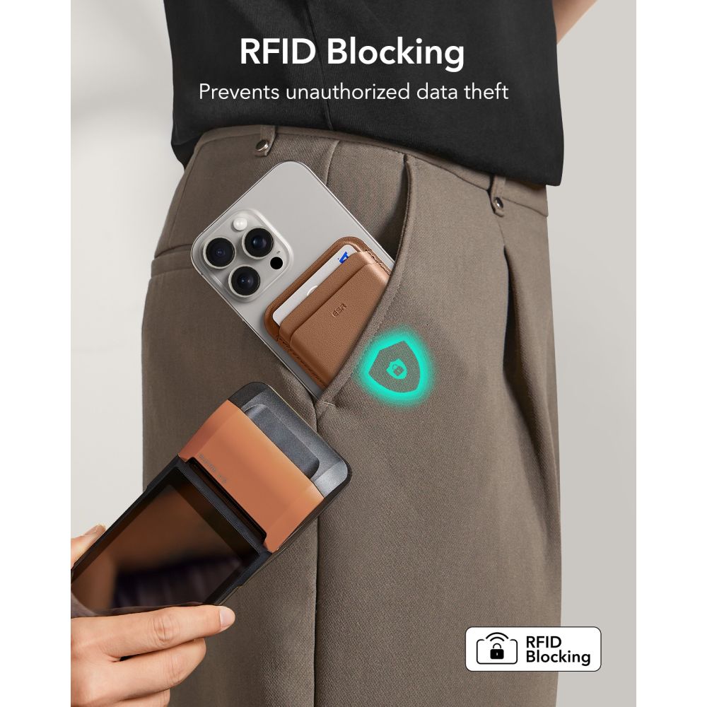 ESR Classic magnetinė piniginė MagSafe telefonui - Ruda -- Uncategorized