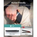 ESR Classic RFID magnetinė piniginė su stovu MagSafe telefonui - Juoda -- Uncategorized