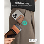 ESR Classic RFID magnetinė piniginė su stovu MagSafe telefonui - Ruda -- Uncategorized