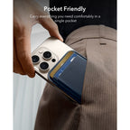 ESR Classic RFID Magnetic Wallet MagSafe telefonui - tamsiai mėlyna -- Uncategorized