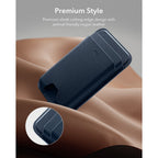 ESR Classic RFID Magnetic Wallet MagSafe telefonui - tamsiai mėlyna -- Uncategorized