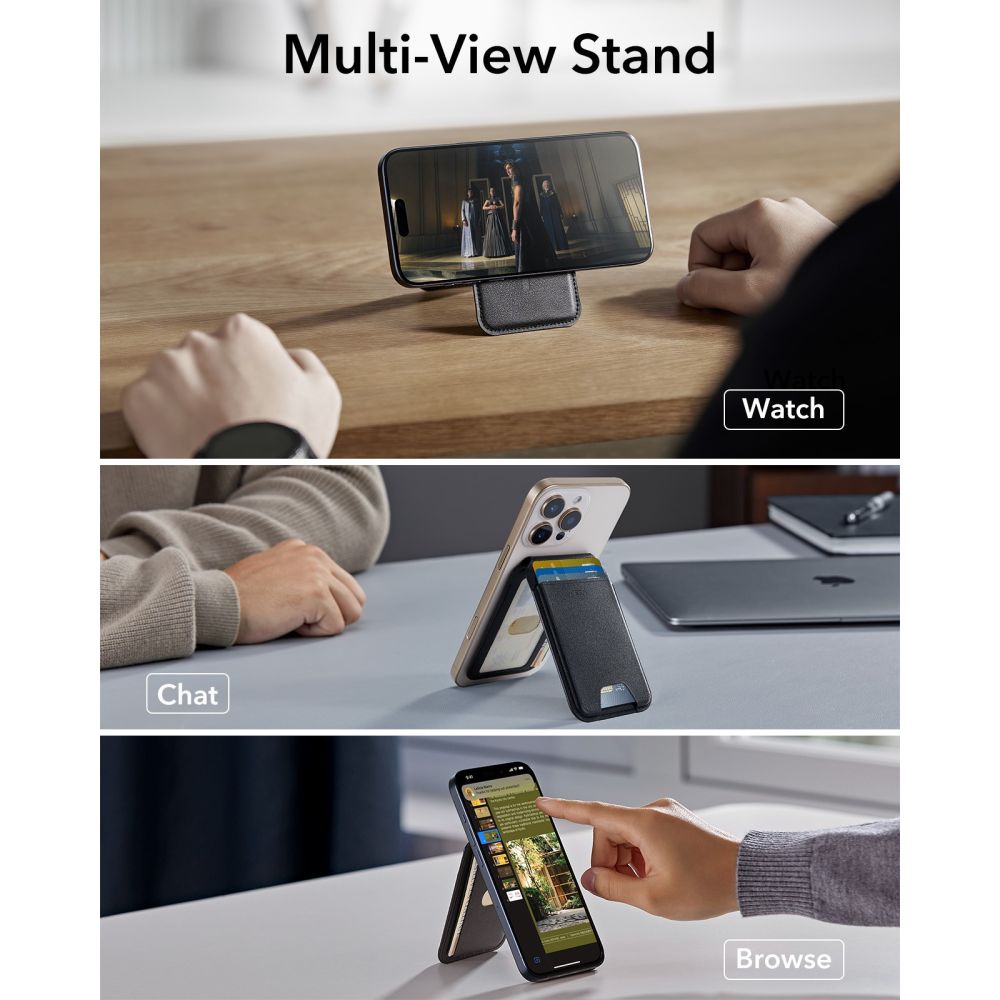 ESR Classic RFID Magnetic Wallet Stand MagSafe - juoda -- Uncategorized