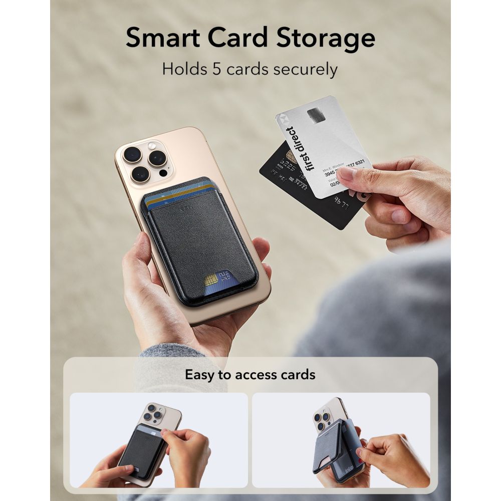 ESR Classic RFID Magnetic Wallet Stand MagSafe - juoda -- Uncategorized