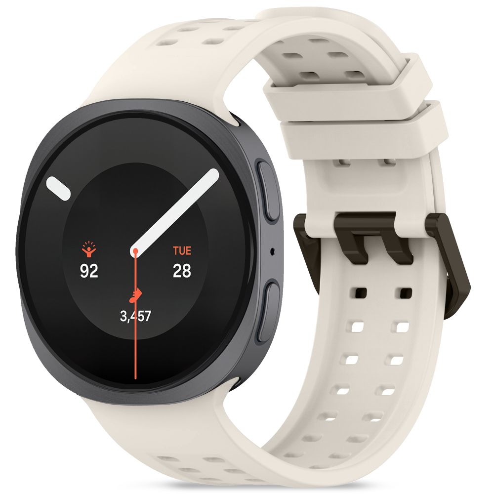 Tech-Protect Silicone Air Strap skirtas Samsung Galaxy Watch 40/44/46 mm - Šviesiai bež -- Samsung Galaxy Watch 40/44/46 mm