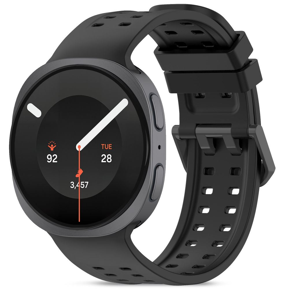 Tech-Protect Silicone Air Dirželis skirtas Samsung Galaxy Watch 40/44/46 mm - Juoda -- Samsung Galaxy Watch 40/44/46 mm