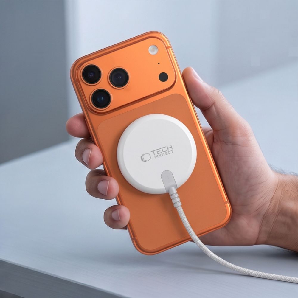 Tech-Protect A54 MagSafe 25W QI2.2 bežičis įkroviklis - baltas -- Cell phone chargers