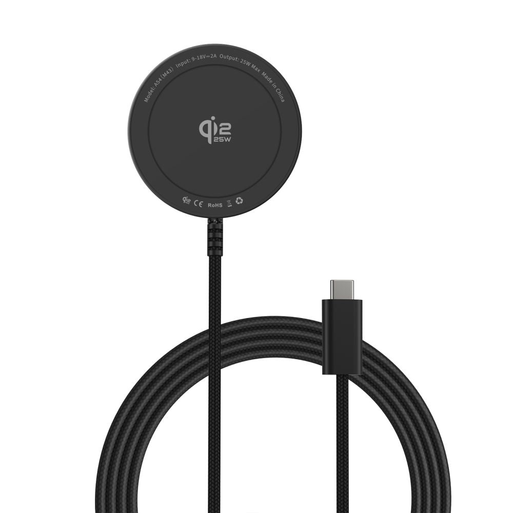 Tech-Protect A54 MagSafe 25W QI2.2 bežičis įkroviklis - juodas -- Cell phone chargers
