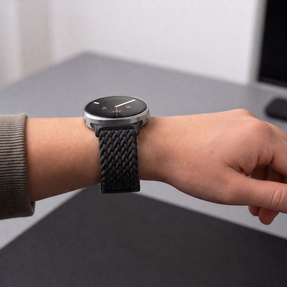 Tech-Protect NylonMag Dirželis skirtas Samsung Galaxy Watch 40/44/46 mm - Juoda -- Samsung Galaxy Watch 40/44/46mm