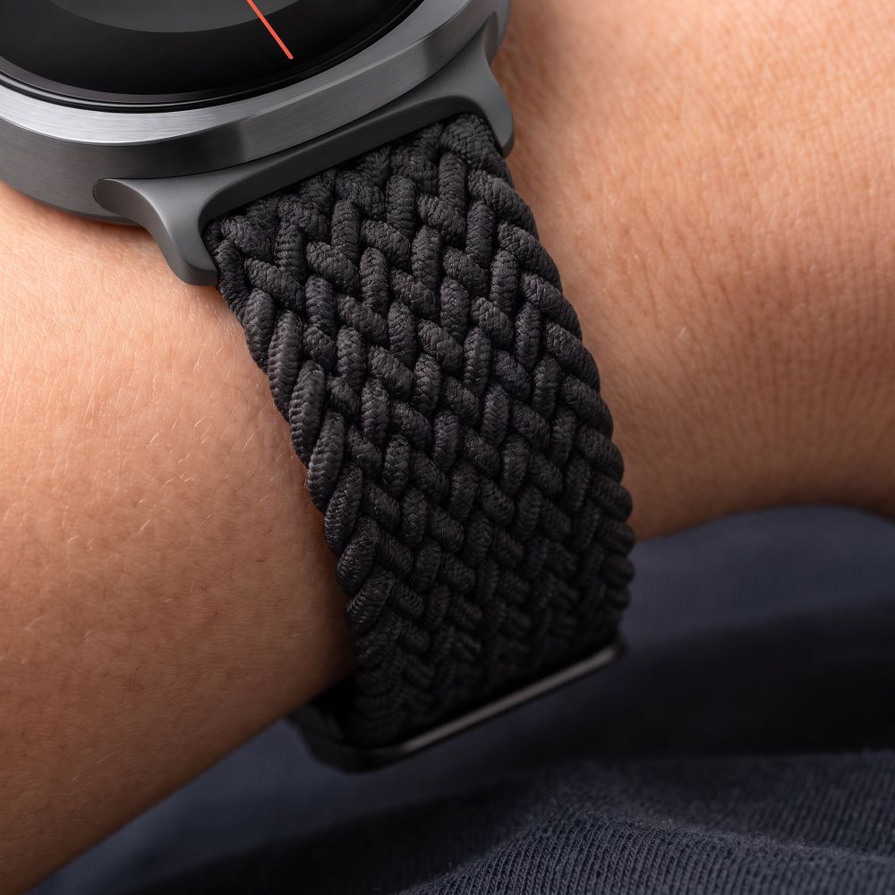 Tech-Protect NylonMag Dirželis skirtas Samsung Galaxy Watch 40/44/46 mm - Juoda -- Samsung Galaxy Watch 40/44/46mm