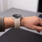 Tech-Protect NylonMag Dirželis skirtas Samsung Galaxy Watch 40/44/46 mm - Bež -- Samsung Galaxy Watch 40/44/46 mm