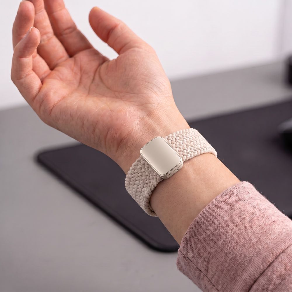 Tech-Protect NylonMag Dirželis skirtas Samsung Galaxy Watch 40/44/46 mm - Bež -- Samsung Galaxy Watch 40/44/46 mm