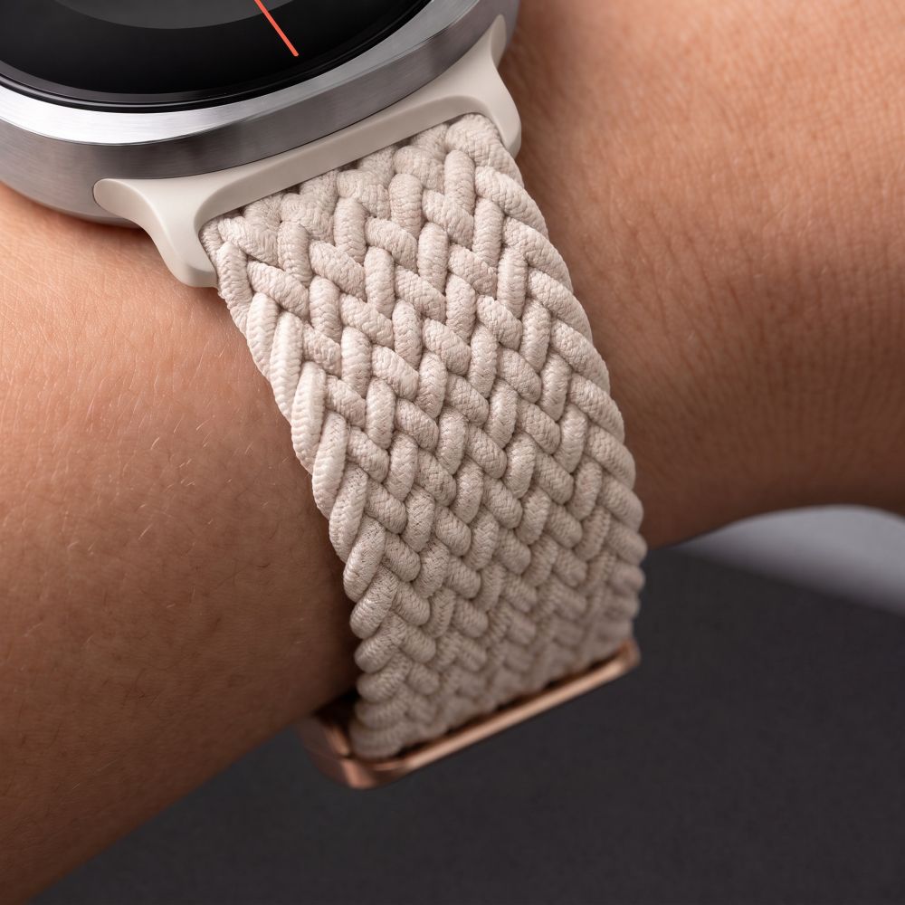 Tech-Protect NylonMag Dirželis skirtas Samsung Galaxy Watch 40/44/46 mm - Bež -- Samsung Galaxy Watch 40/44/46 mm