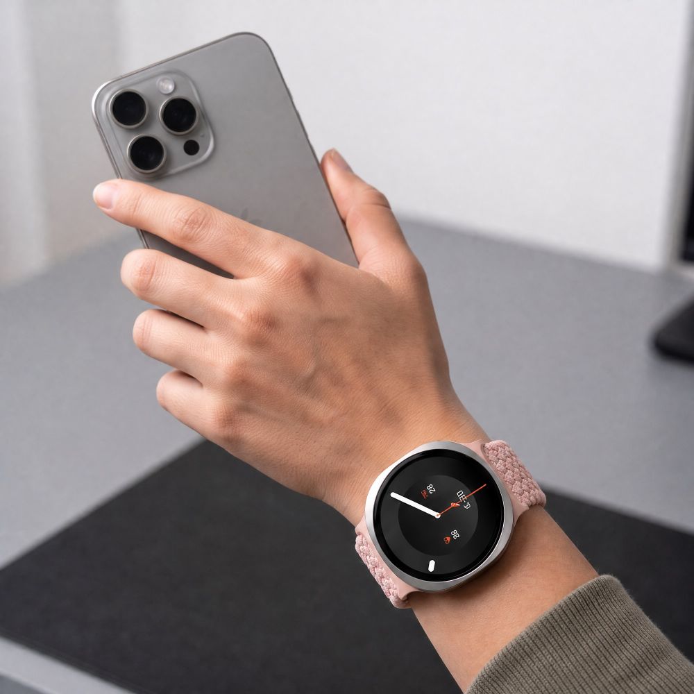 Tech-Protect NylonMag Dirželis skirtas Samsung Galaxy Watch 40/44/46 mm - Rožinė -- Samsung Galaxy Watch 40/44/46mm