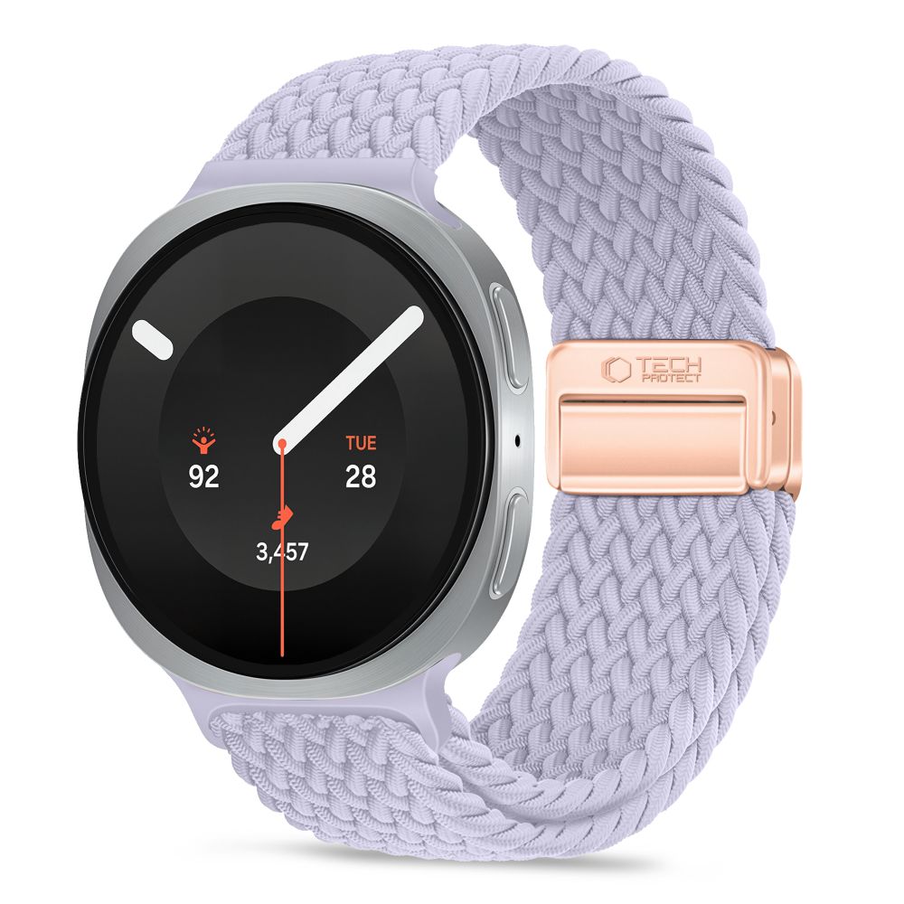 Tech-Protect NylonMag Dirželis skirtas Samsung Galaxy Watch 40/44/46 mm - Violetinė -- Samsung Galaxy Watch 40/44/46mm