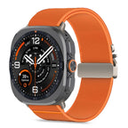 Tech-Protect Nylon Clasp Samsung Galaxy Watch Ultra 47mm - Oranžinė -- Samsung Galaxy Watch Ultra (47mm)