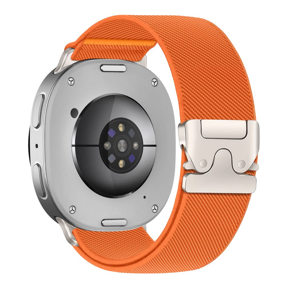 Tech-Protect Nylon Clasp juosta Samsung Galaxy Watch 8 / 9 / Classic (40 / 44 / 46 mm) - Oranžinė -- Samsung Galaxy Watch...