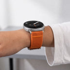 Tech-Protect Nylon Clasp juosta Samsung Galaxy Watch 8 / 9 / Classic (40 / 44 / 46 mm) - Oranžinė -- Samsung Galaxy Watch...