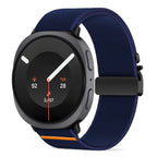 Tech-Protect Nylon Clasp dirželis Samsung Galaxy Watch 40/44/46 mm - Tamsiai mėlyna -- Samsung Galaxy Watch