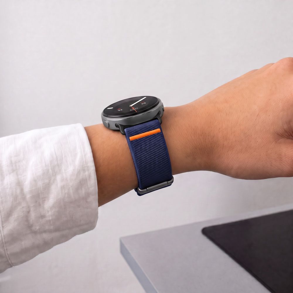 Tech-Protect Nylon Clasp dirželis Samsung Galaxy Watch 40/44/46 mm - Tamsiai mėlyna -- Samsung Galaxy Watch