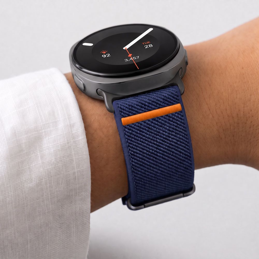 Tech-Protect Nylon Clasp dirželis Samsung Galaxy Watch 40/44/46 mm - Tamsiai mėlyna -- Samsung Galaxy Watch