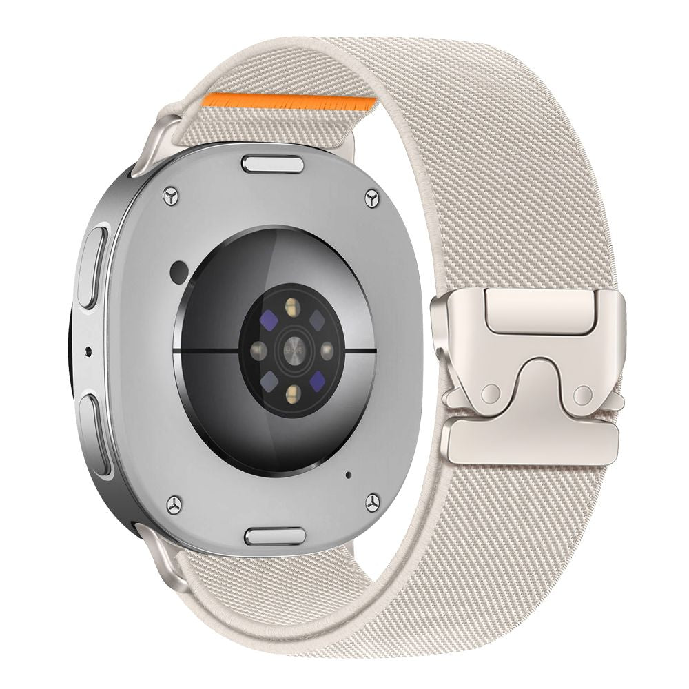 Tech-Protect Nylon Clasp dirželis Samsung Galaxy Watch 40/44/46 mm - Beige -- Samsung Galaxy Watch
