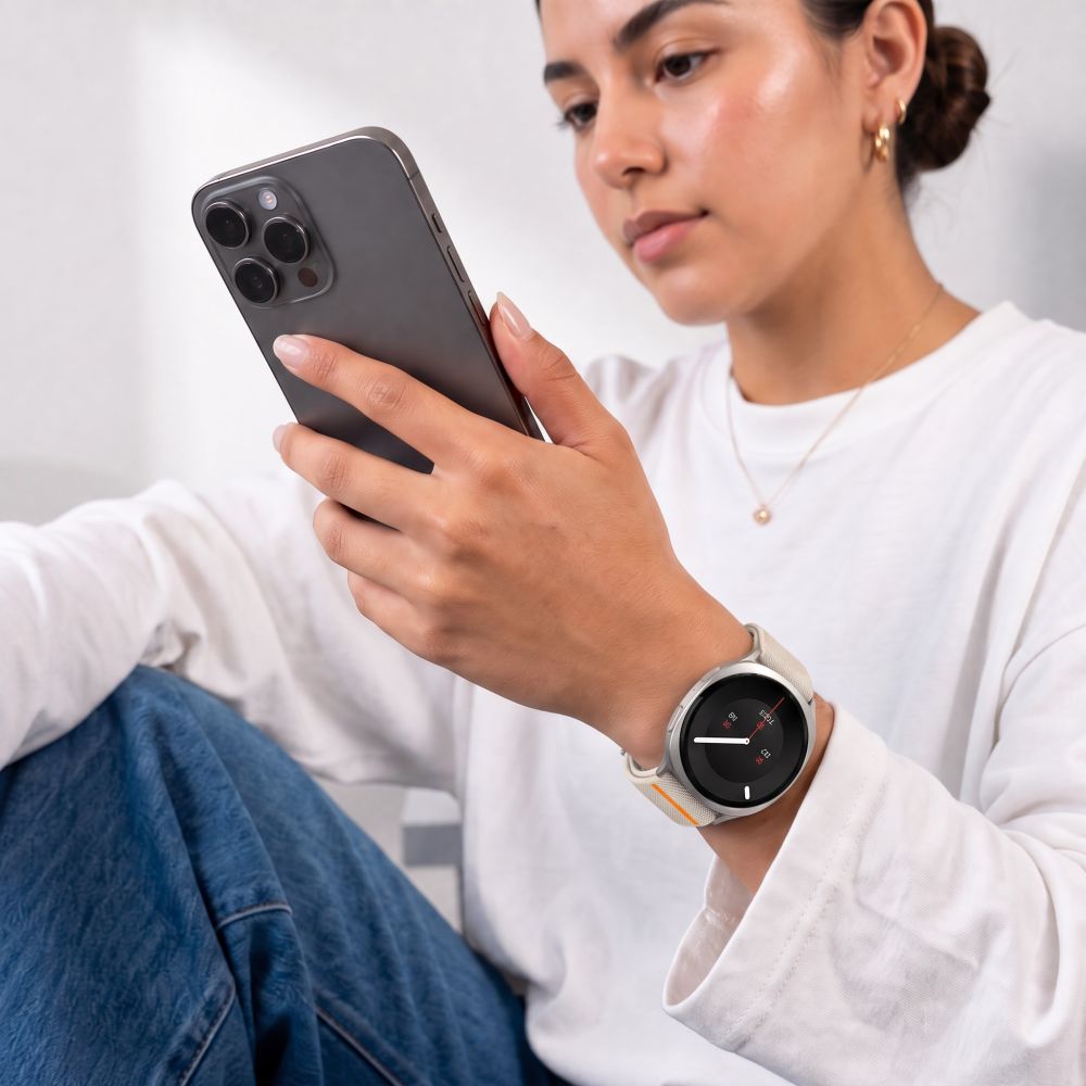 Tech-Protect Nylon Clasp dirželis Samsung Galaxy Watch 40/44/46 mm - Beige -- Samsung Galaxy Watch