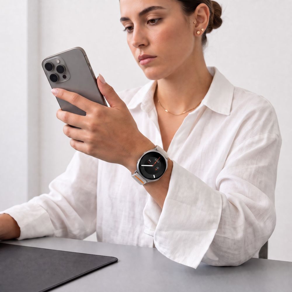 Tech-Protect Nylon Clasp dirželis Samsung Galaxy Watch 40/44/46 mm - Beige -- Samsung Galaxy Watch