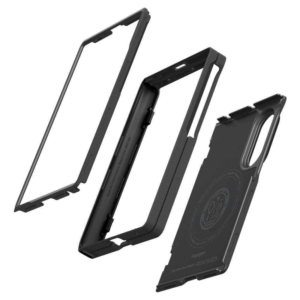 Spigen Slim Armor Pro S MagSafe dėklas Samsung Galaxy Z Fold 8 - Juodas -- Samsung Galaxy Z Fold 8