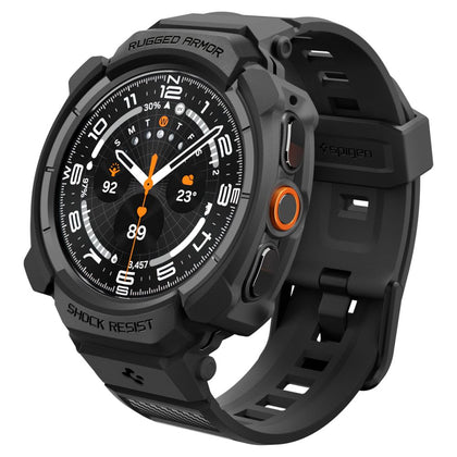 Spigen Rugged Armor Pro atvaras Samsung Galaxy Watch Ultra 2 2026 47mm - Matinis juodas -- Samsung Galaxy Watch Ultra 2