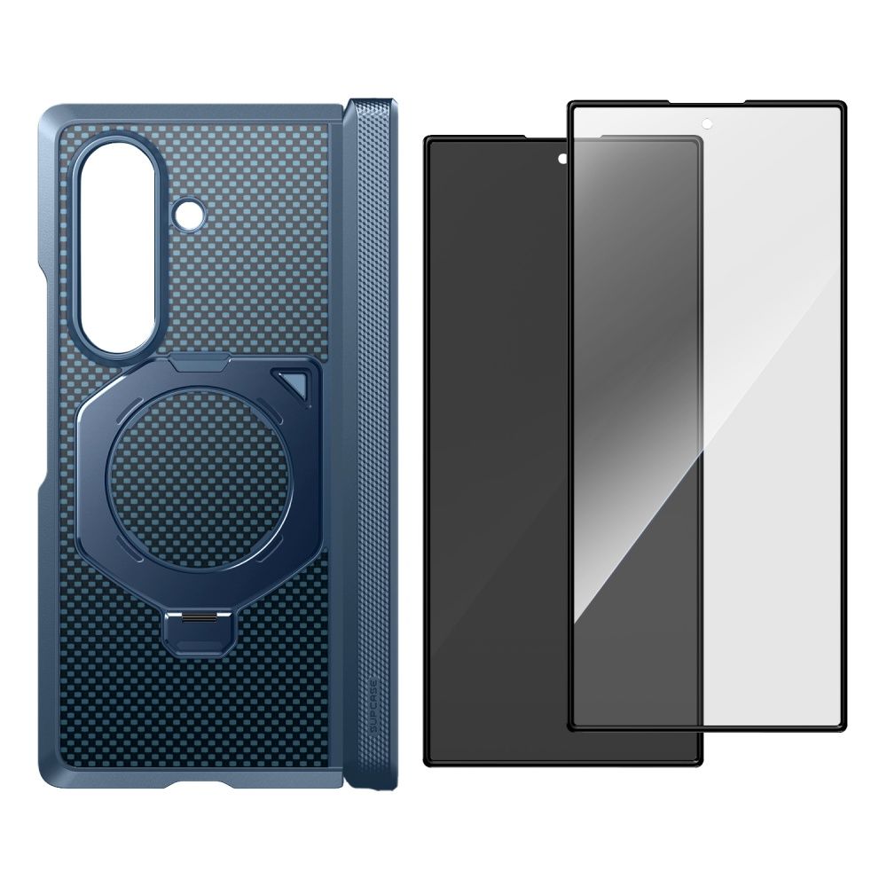 Supcase UB Aero MagSafe 2-Set dėklas skirtas Samsung Galaxy Z Fold 8 Ultra - Tamsiai mėlynas -- Samsung Galaxy Z Fold 8 Ultra