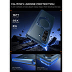 Supcase UB Aero MagSafe 2-Set dėklas skirtas Samsung Galaxy Z Fold 8 Ultra - Tamsiai mėlynas -- Samsung Galaxy Z Fold 8 Ultra