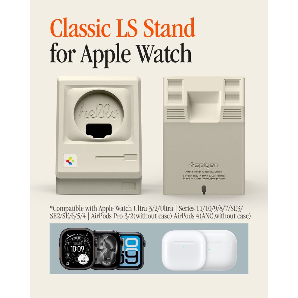 Spigen Classic LS Apple Watch stovėjimas - Bežinis -- Apple Watch