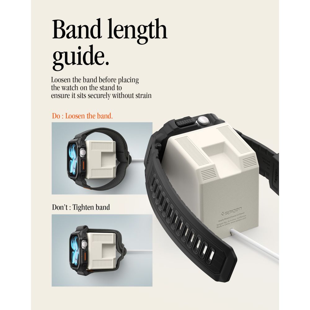 Spigen Classic LS Apple Watch stovėjimas - Bežinis -- Apple Watch