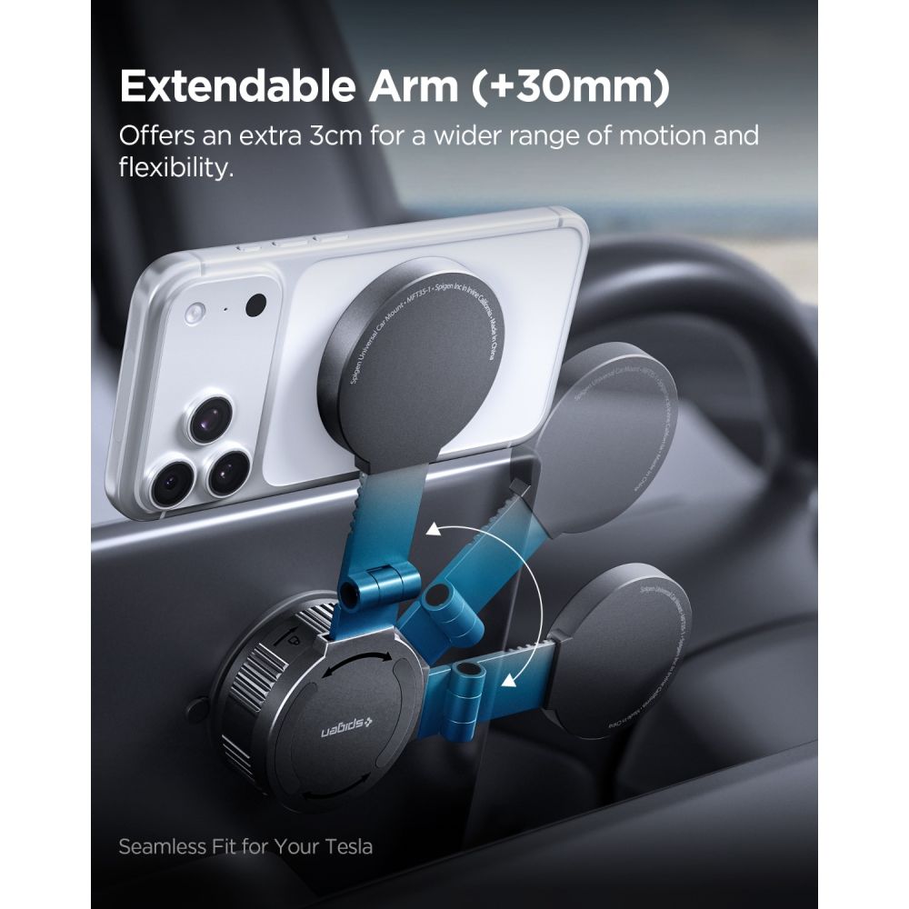 Spigen MFT35-1 MagSafe automobilinis laikiklis prietaisų skydeliui – Juodas -- Cell phone holders