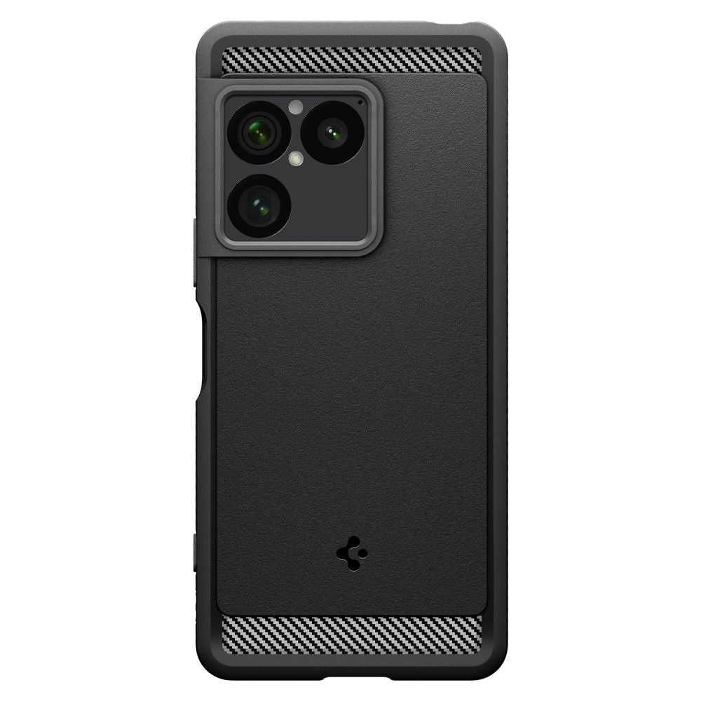 Spigen Rugged Armor dėklas Sony Xperia 1 VIII - matinis juodas -- Sony Xperia 1 VIII