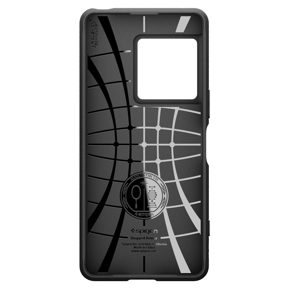 Spigen Rugged Armor dėklas Sony Xperia 1 VIII - matinis juodas -- Sony Xperia 1 VIII