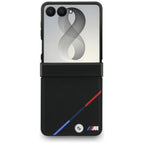 BMW M odos perforuota trispalvė dėklas su metaliniais logotipais MagSafe Samsung Galaxy Z Flip 8 - juoda -- Samsung...