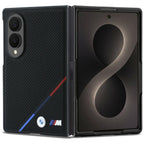 BMW M odos perforuota trispalvė dėklas su metaliniais logotipais MagSafe Samsung Galaxy Z Fold 8 - juoda -- Samsung...