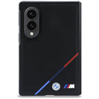 BMW M odos perforuota trispalvė dėklas su metaliniais logotipais MagSafe Samsung Galaxy Z Fold 8 - juoda -- Samsung...