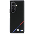 BMW M Leather Perforated Tricolor Stripe Metal Logos MagSafe dėklas Samsung Galaxy Z Fold 8 Ultra - juodas -- Samsung...