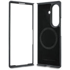 BMW M Leather Perforated Tricolor Stripe Metal Logos MagSafe dėklas Samsung Galaxy Z Fold 8 Ultra - juodas -- Samsung...